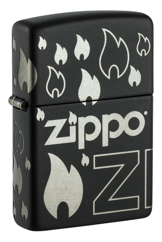 Zippo Black Matte Flame Z - 48908