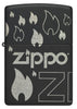 Zippo Black Matte Flame Z - 48908