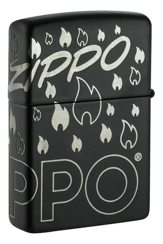 Zippo Black Matte Flame Z - 48908