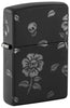 Flower Skull Design Black Matte - 48931