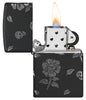 Flower Skull Design Black Matte - 48931