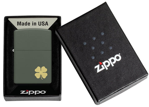 Zippo Four Leaf Clover Design - 49796