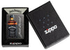 Jack Daniel's® Logo and Bottle Gray Windproof Lighter in its packaging