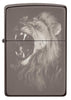 Front of Lion Design Black Ice® Photo Image Windproof Lighter