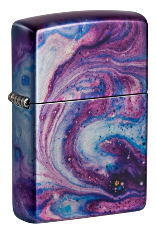 Front shot of Zippo Universe Astro Design 540 Fusion Windproof Lighter standing at a 3/4 angle.