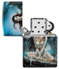 Zippo Luis Royo Woman Angel 540 Color Windproof Lighter with its lid open and unlit.